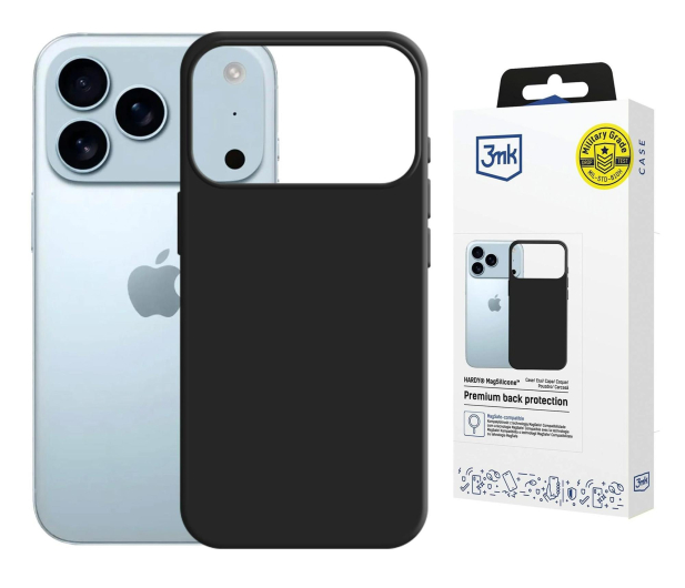 3mk Hardy MagSilicone Graphite do iPhone 17 Pro Max - 1360755 - zdjęcie